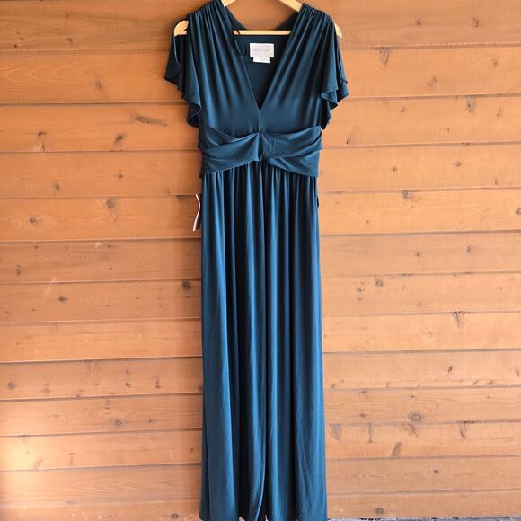 Anthropologie BHLDN Mendoza Dress Emerald Green NWT 6 Bridesmaid Homecoming - Picture 2 of 10